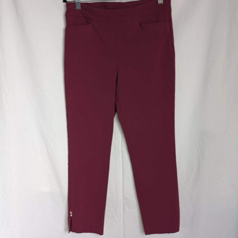 Chico's Rich Burgundy Ankle Pants
